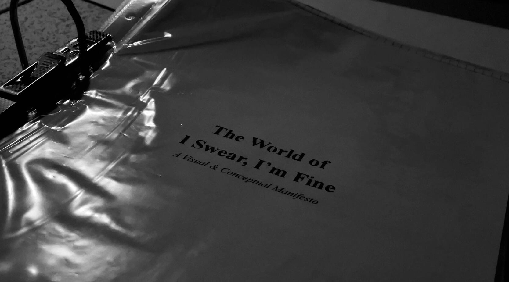 Documentation image from I Swear, I’m Fine, an ongoing multidisciplinary body of work by Jade JennaLee.